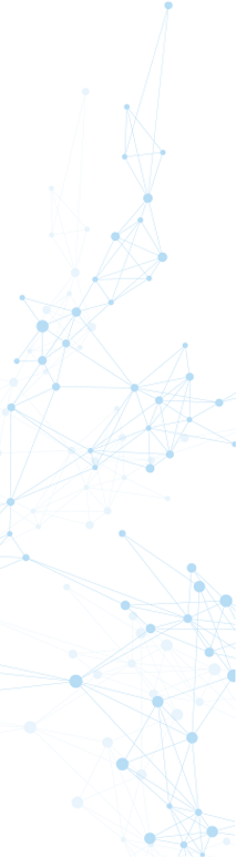 A blue abstract image of the intersection of two lines.