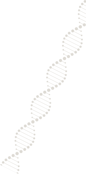 A black and white image of a dna strand.
