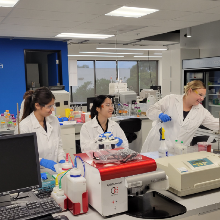 Students in a lab