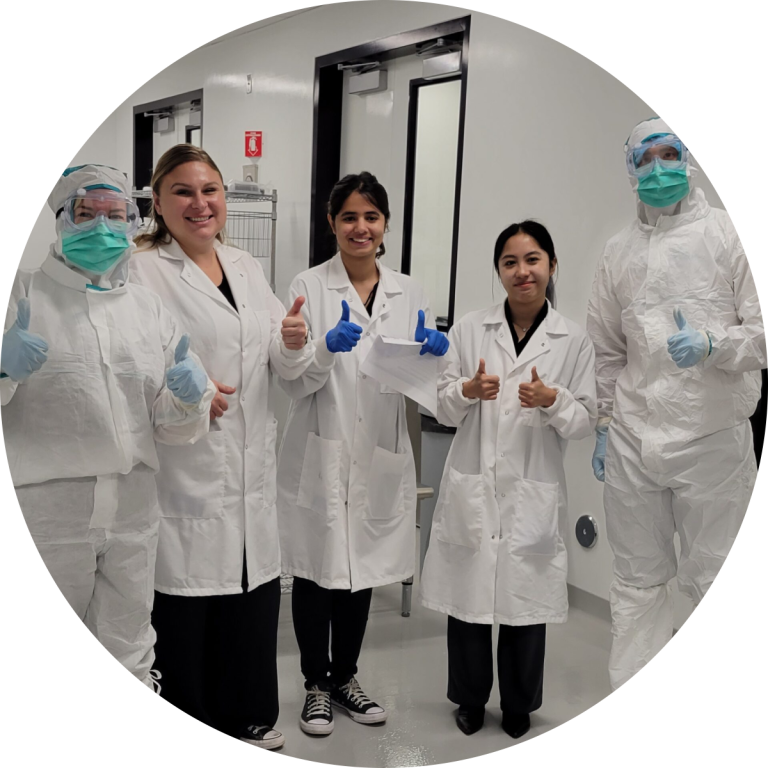 Students in Lab Coats