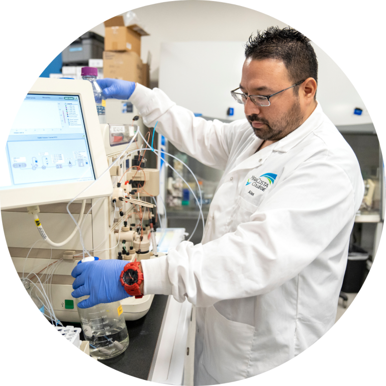 man in lab