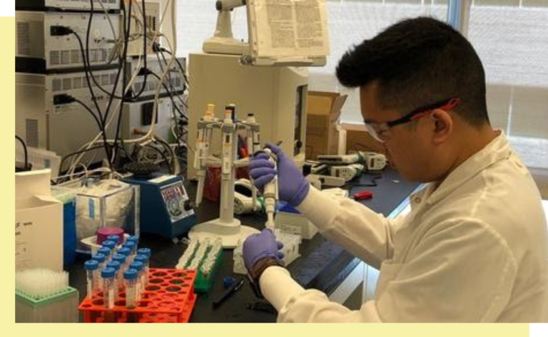 man in lab