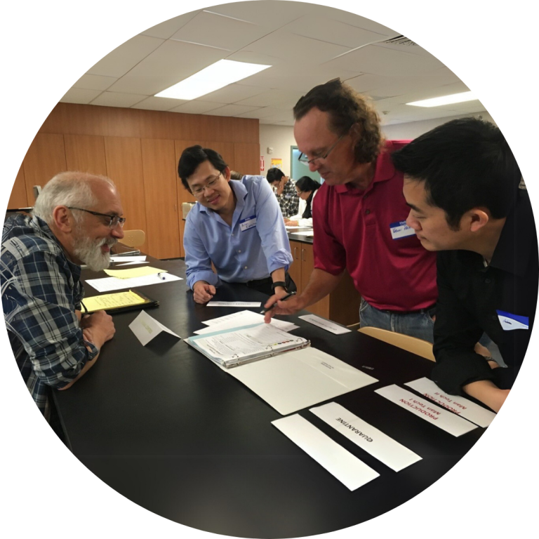 faculty talking