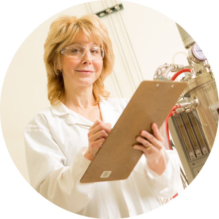 woman with clipboard