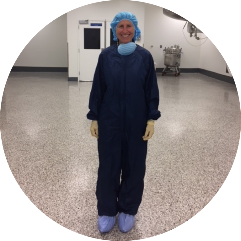 Woman in scrubs