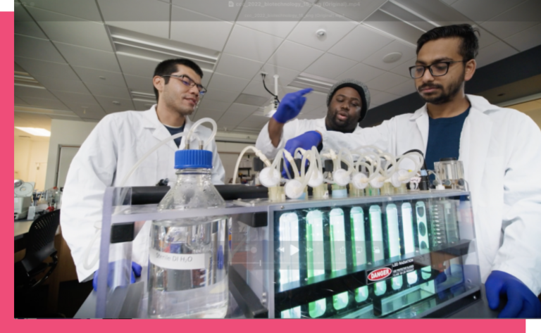 men in lab